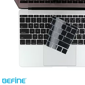 BEFINE KEYBOARD KEYSKIN The New Macbook 12 中文鍵盤保護膜 - 黑底白字