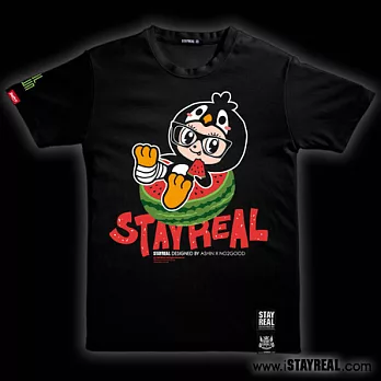 STAYREAL 鼠瓜瓜好涼T - 黑標潮流版 / 黑色S黑色