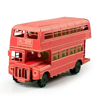 Papero紙風景 DIY迷你模型-倫敦雙層巴士/London Double Decker Bus