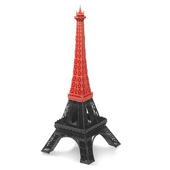 Papero紙風景 DIY迷你模型-艾菲爾鐵塔(紅)/Eiffel Tower(Red)