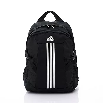 ADIDAS 輕量光感雙層次中型後背包 黑色