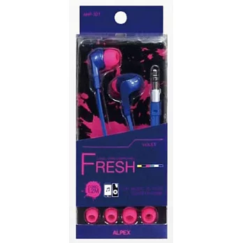 【FRESH】CANAL TYPE EARPHONES 抗噪音耳塞式耳機紫色