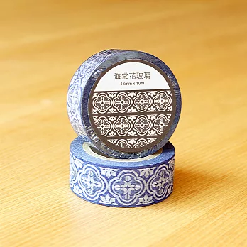 海棠壓花玻璃紙膠帶
