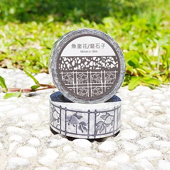 魚/磨石子紙膠帶