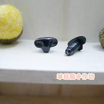 1.2cm黑色貓鼻/狐狸鼻(進口) 6入