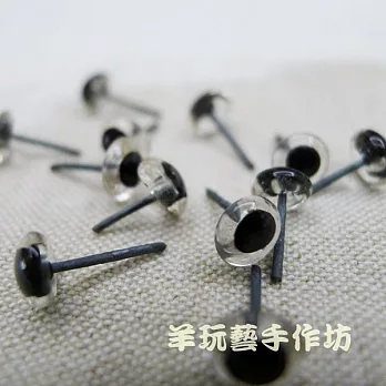 玻璃彩眼睛 4MM 透明色 每包25入