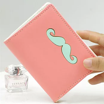 A+ accessories 韓版俏鬍子甜心拉鍊零錢短夾 (6色可選)胭脂粉