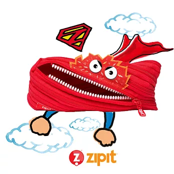 Zipit Talking 對話怪獸拉鍊包 - (中) 紅