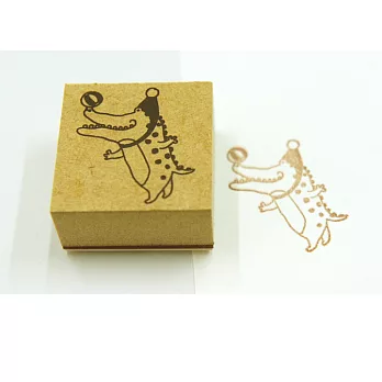 針線球印章_頂球鱷魚