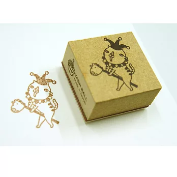 針線球印章_木馬貓