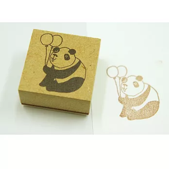 針線球印章_氣球熊貓