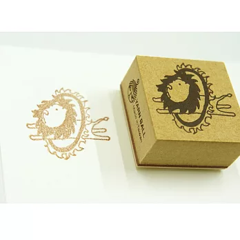 針線球印章_獅子跳火圈