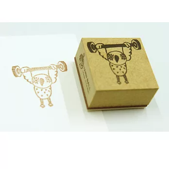 針線球印章_舉重貓頭鷹