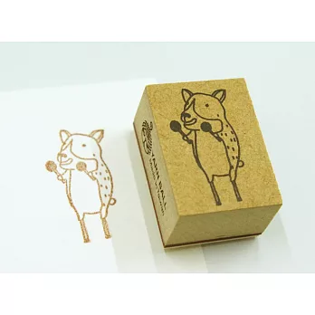 針線球印章_柯基踩高蹺