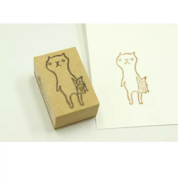 針線球印章_放空貓