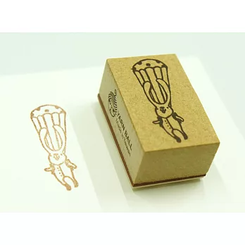 針線球印章_跳傘兔