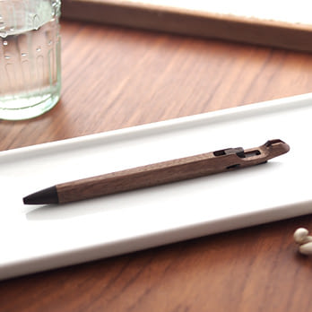 木機關BEZEL自動鉛筆 胡桃木