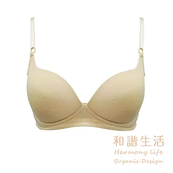 【和諧生活有機棉】托胸型無鋼圈胸罩M膚色