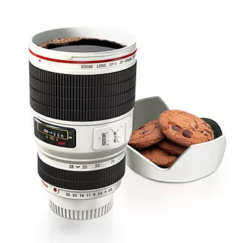 創意單眼鏡頭杯-白