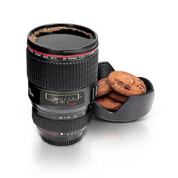 創意單眼鏡頭杯-黑