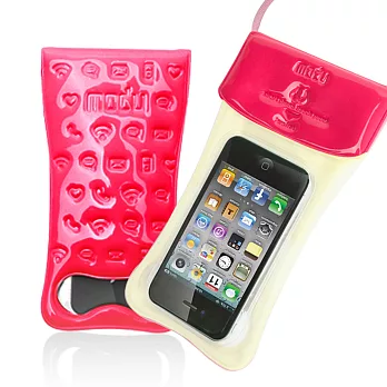 Travel韓國進口4.7吋手機通用時尚側背防水袋(桃紅)