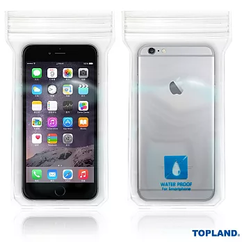 日本TOPLAND 5.5吋通用便攜型收納防水袋(透明)
