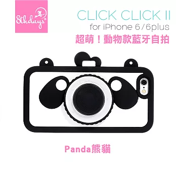 韓國 8thdays Click-Click 自拍好方便 iPhone 6 Plus 藍芽手機保護殼【唯一正版公司貨】- 全新第二代 3色黑白熊貓