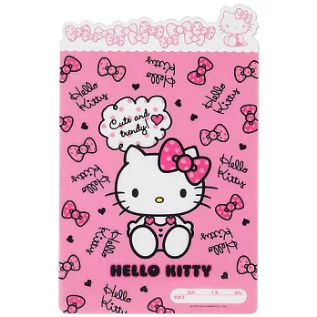 《Sanrio》HELLO KITTY造型閃亮墊板(蝴蝶結)