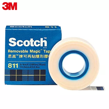 3M Scotch 811可再貼膠帶3X4