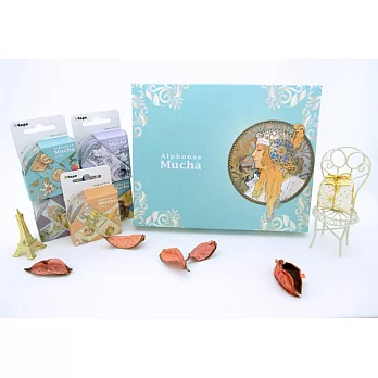 TAISO 藝術大師 慕夏-永恆樂章紙膠帶禮盒組