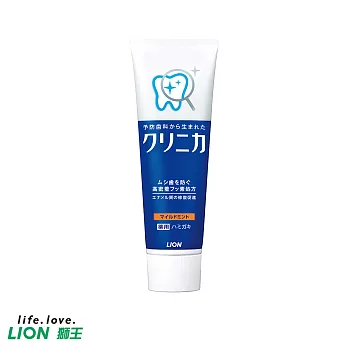 【日本獅王LION】固力寧佳酵素牙膏130g-清涼(直立式)