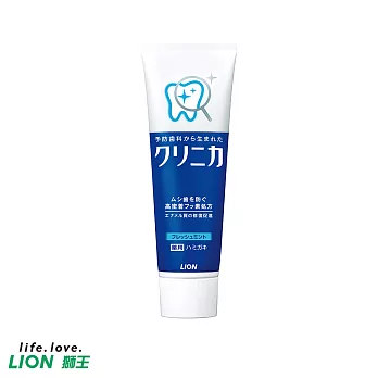 【日本獅王LION】固力寧佳酵素牙膏130g-超涼(直立式)