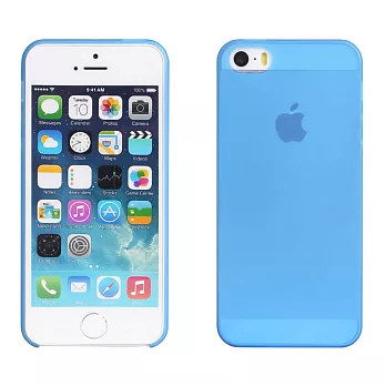 【BIEN】iPhone 5/5S 手感超薄包機硬質保護殼 (霧藍)
