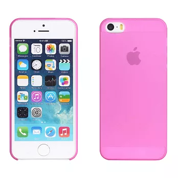 【BIEN】iPhone 5/5S 手感超薄包機硬質保護殼 (霧粉紅)