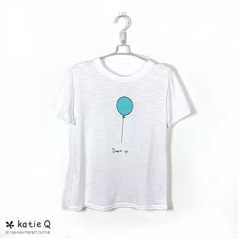 【KatieQ】藍色氣球印花T(3色)-FREEFREE白