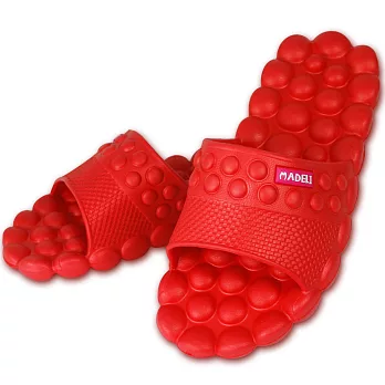 減壓豆豆健康按摩拖鞋-紅色(40)