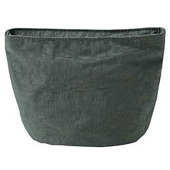 [MUJI 無印良品]尼龍蛙口化妝包/綠