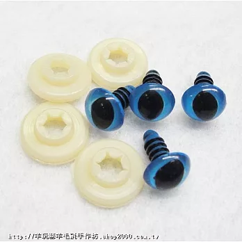 貓眼睛-插入式12MM-藍色12入(含套片)