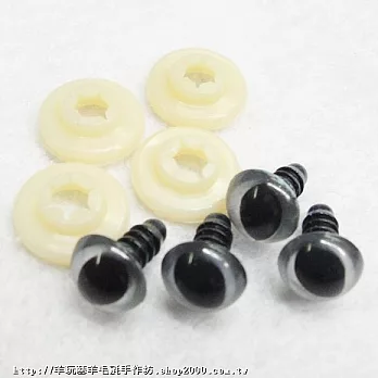 貓眼睛-插入式12MM-銀色12入(含套片)