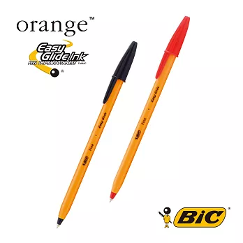 BIC 橘桿0.7原子筆 6入 黑/紅