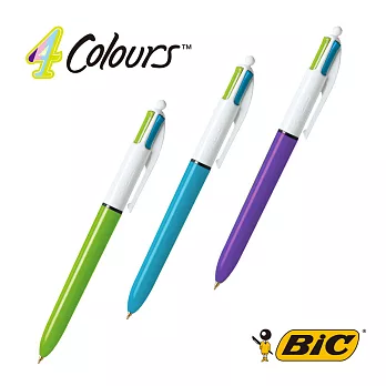 BIC 4 COLORS 1.0 粉彩四色筆 3入組