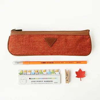 是麻!自然素材小袋袋‧橘色