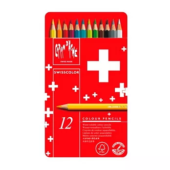 卡達 SWISSCOLOR 水溶性色鉛 12色