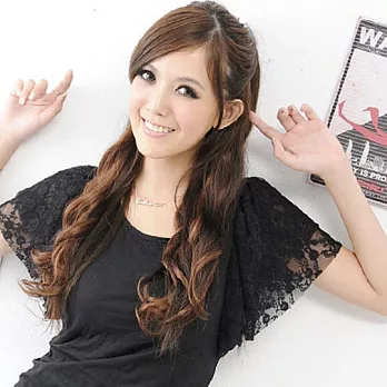 【Lady c.c.】超自然五扣式捲髮接髮假髮片(3色)亞麻