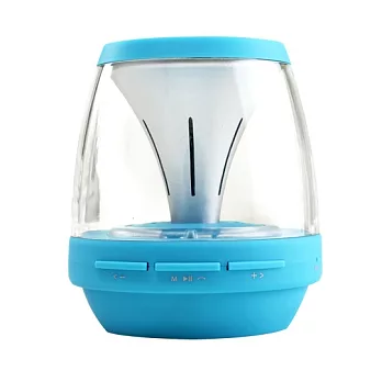 【LINQUAN】LED夜光無線藍牙喇叭-L5 DISCO天空藍