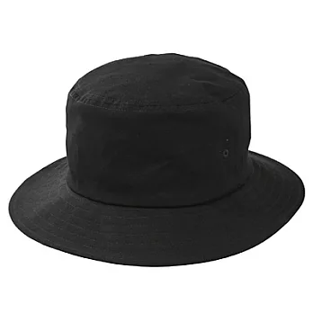 [MUJI 無印良品]棉質有簷帽黑色