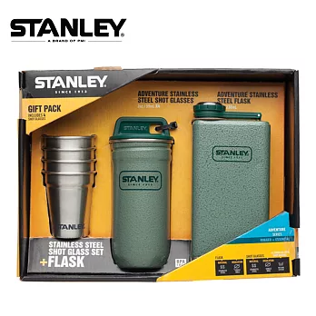 STANLEY 冒險系列酒壺組 236ml (錘紋綠)