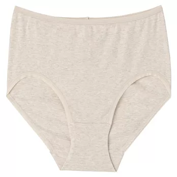 [MUJI 無印良品]女有機棉針織無側縫高腰內褲M粉米