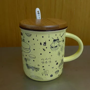 陶瓷馬克杯淺黃