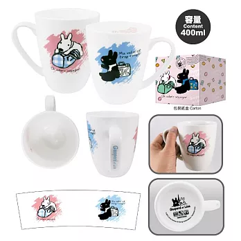 麗莎和卡斯柏-馬克杯(圓弧)A款(麗+卡)